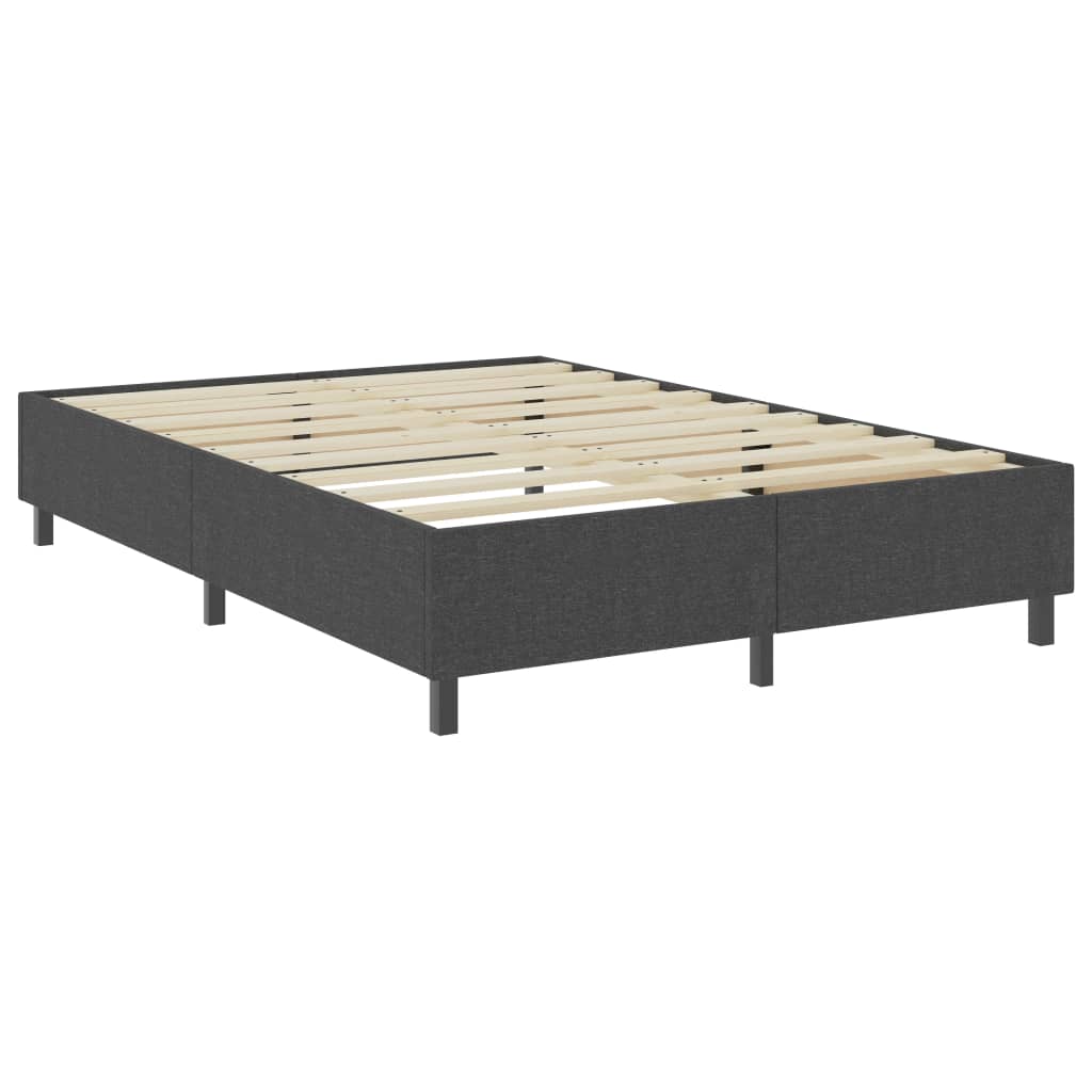 Boxspring-Bettgestell Grau Stoff 160x200 cm