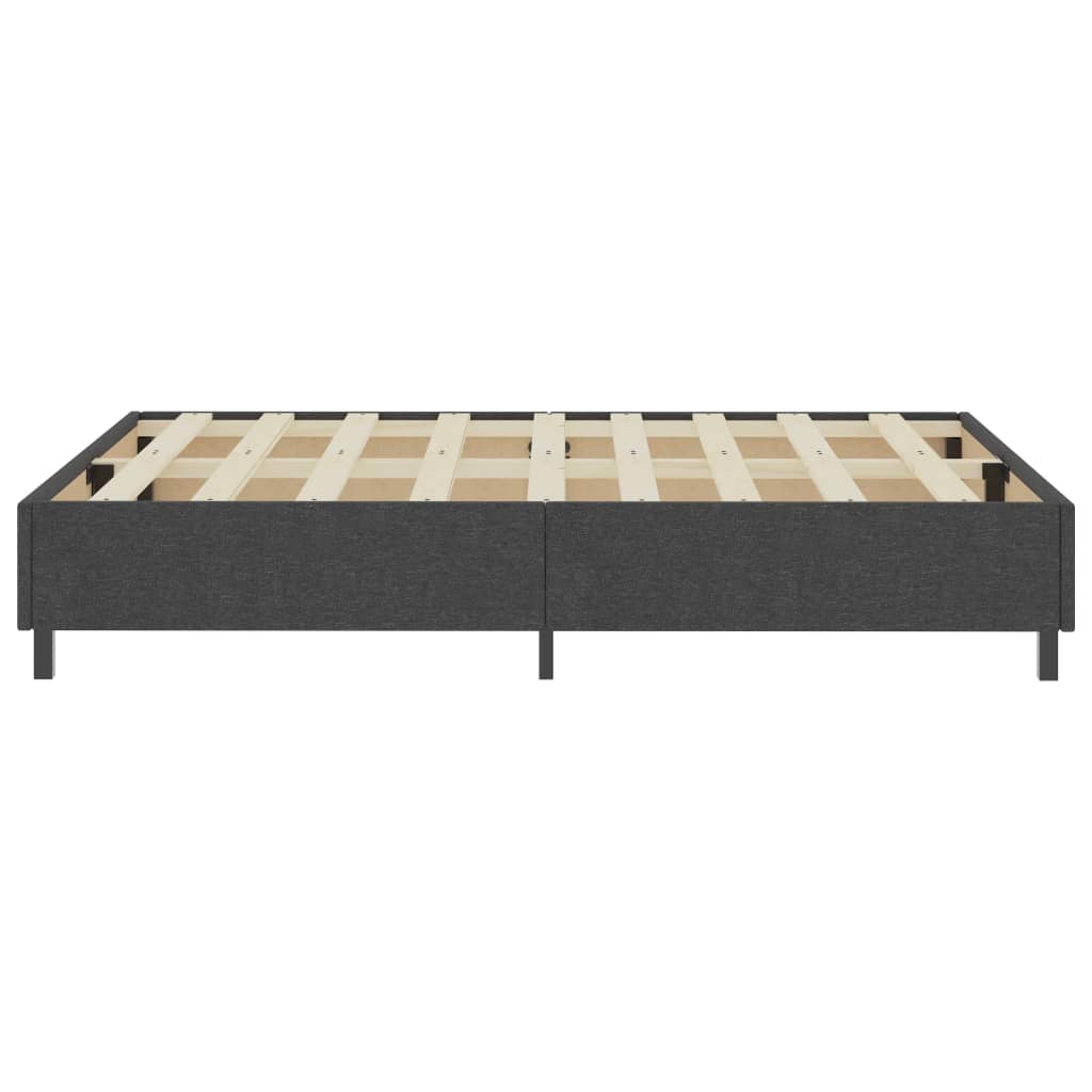 Boxspring-Bettgestell Grau Stoff 180x200 cm