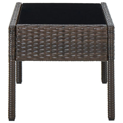 Garten-Couchtisch 75x40x37 cm Poly Rattan