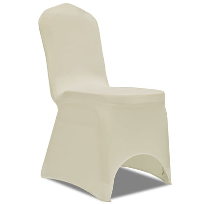 Housses de chaise extensibles crème 24 pièces.