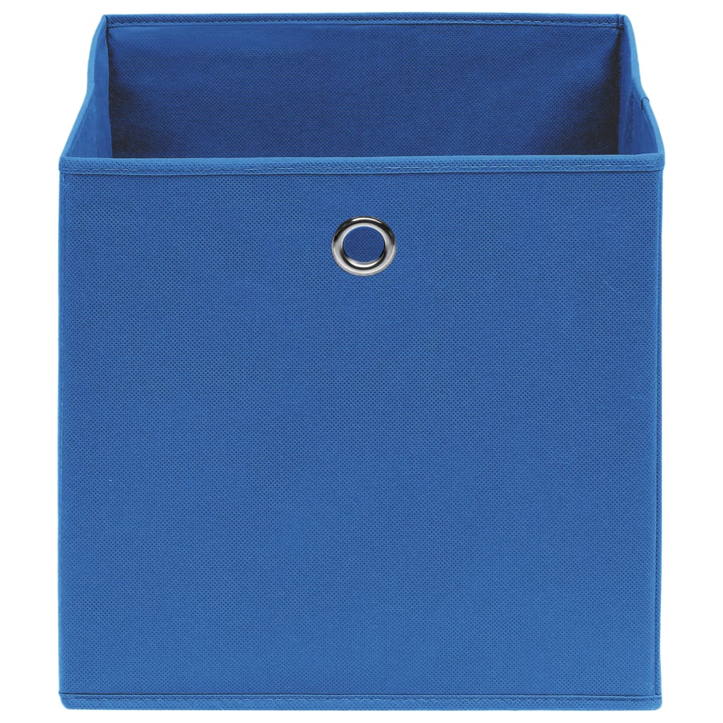 Aufbewahrungsboxen 4 Stk. Blau 32x32x32 cm Stoff