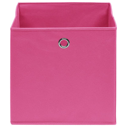 Aufbewahrungsboxen 4 Stk. Rosa 32x32x32 cm Stoff