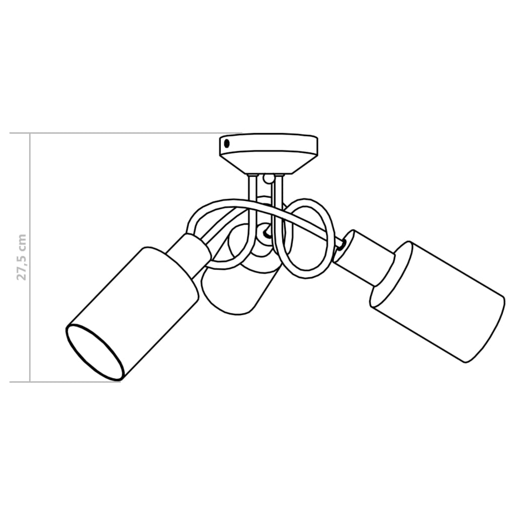 Lámpara de techo con pantallas de cerámica para 3 bombillas E14