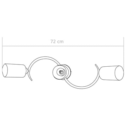 Lámpara de techo con pantallas de cerámica para 3 bombillas E14