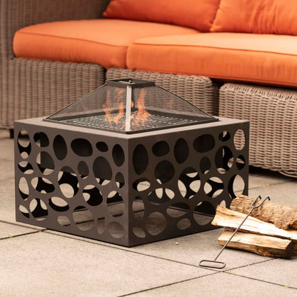 Foyer RedFire avec grill Mikor Noir