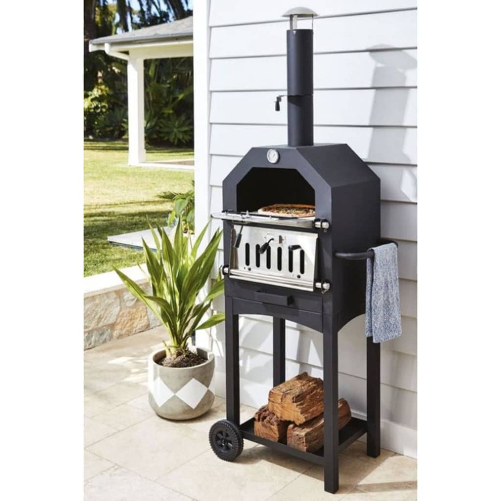 ProGarden BBQ Pizzaofen Schwarz