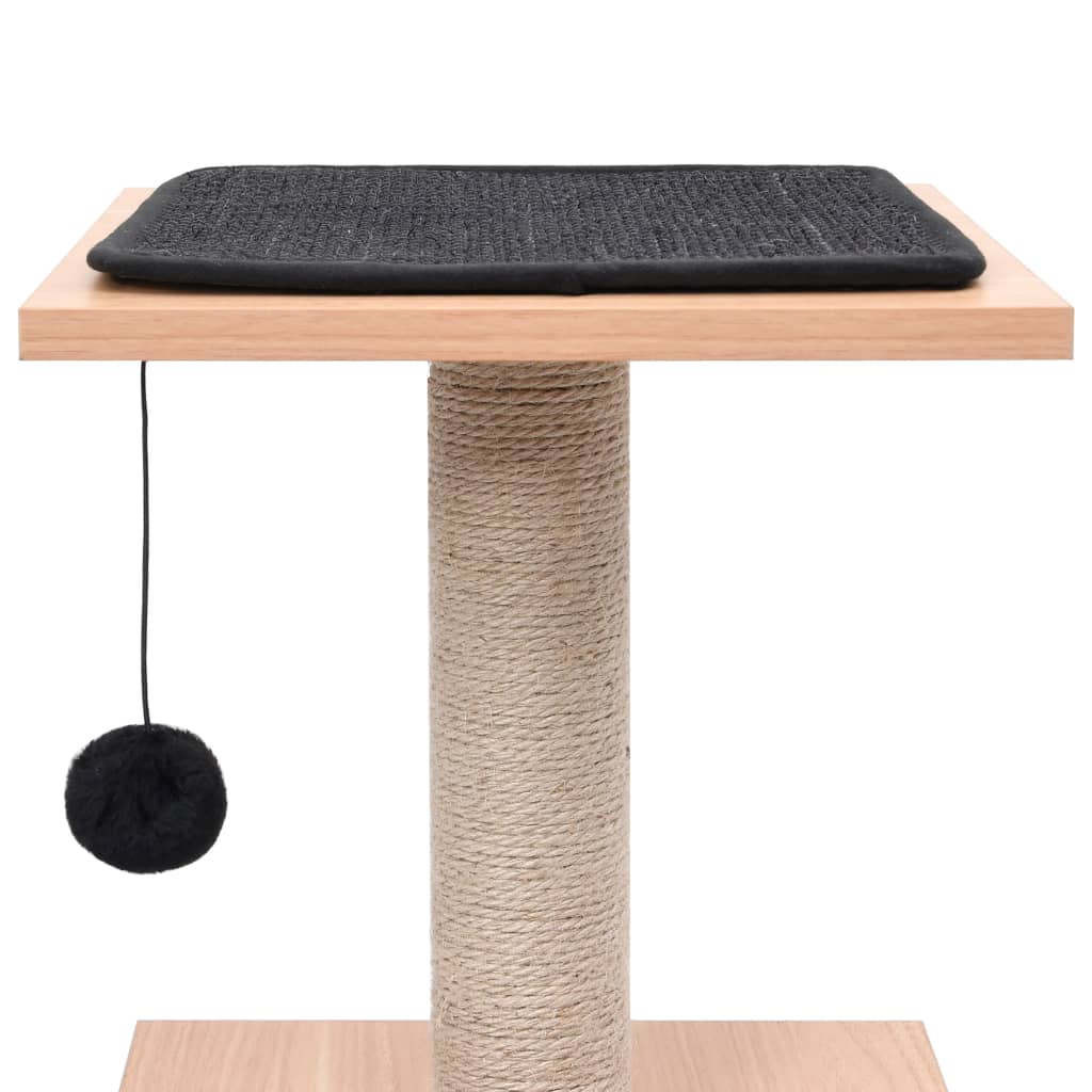 Arbre à chat avec tapis à gratter en sisal 62 cm