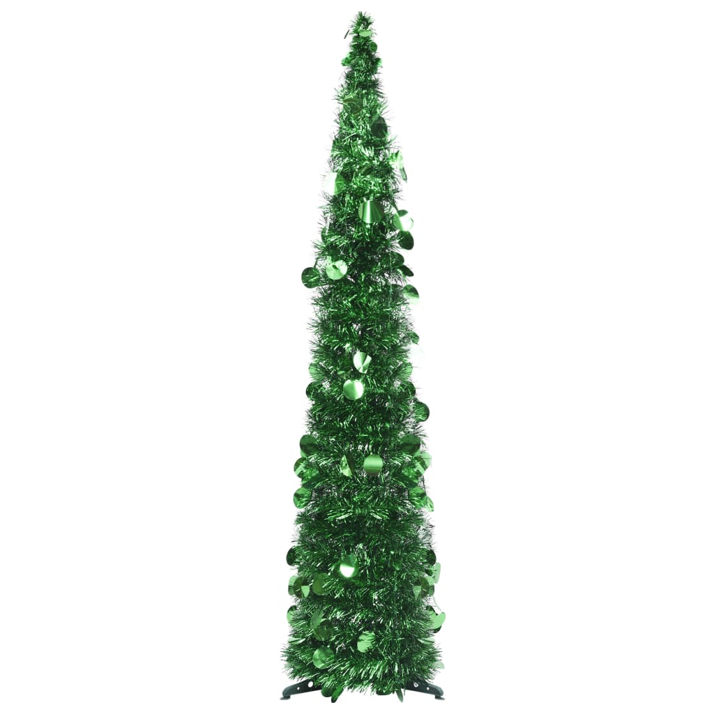 Sapin de Noël artificiel pop-up vert 120 cm PET