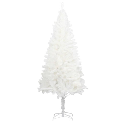 Sapin de Noël artificiel avec aiguilles réalistes blanc 210 cm