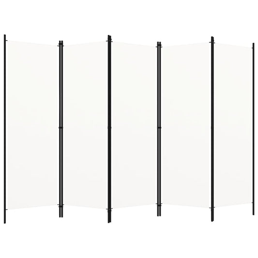 5 uds. Separador de ambientes blanco 250x180 cm