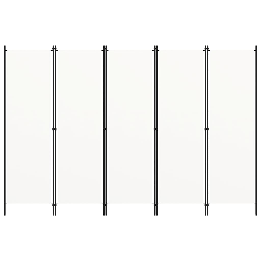 5 uds. Separador de ambientes blanco 250x180 cm