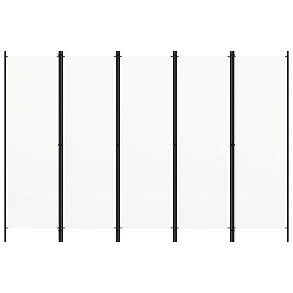 5 uds. Separador de ambientes blanco 250x180 cm