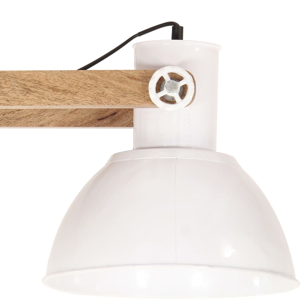 Lampe suspendue style industriel 25 W blanche 109 cm E27