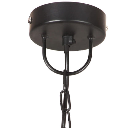 Lampe suspendue style industriel 25 W noire ronde 32 cm E27