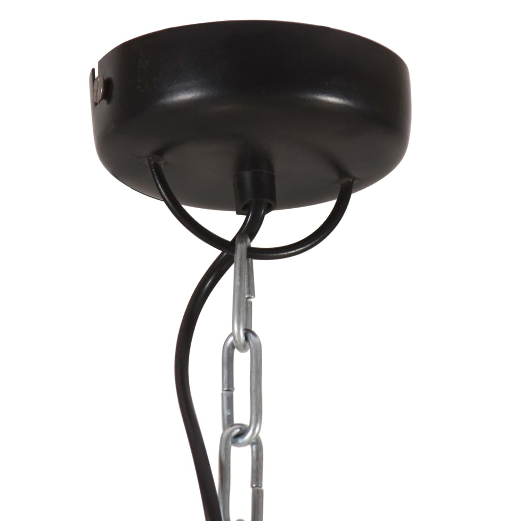 Lampe suspendue style industriel 32 cm noire E27