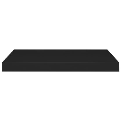 Estante flotante de pared MDF negro 60x23,5x3,8 cm