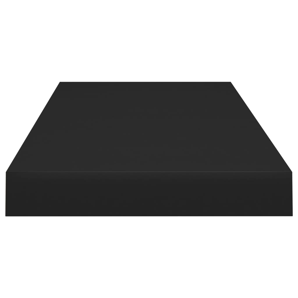 Estante flotante de pared MDF negro 60x23,5x3,8 cm