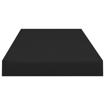 Estante flotante de pared MDF negro 60x23,5x3,8 cm