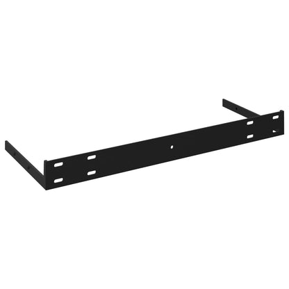 Estante flotante de pared MDF negro 60x23,5x3,8 cm