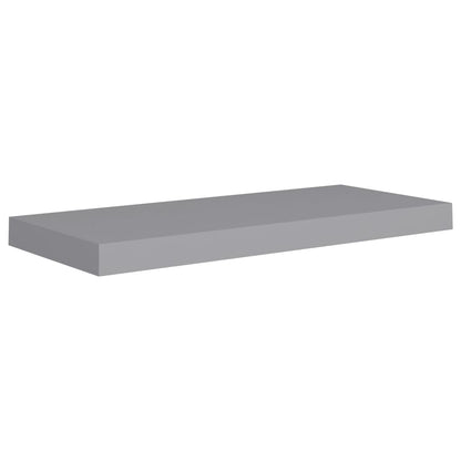 Estantes flotantes de pared 2uds MDF gris 60x23,5x3,8cm