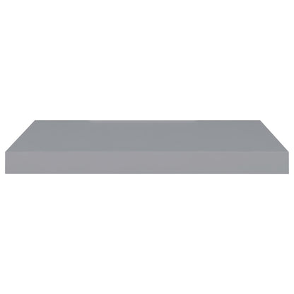 Estantes flotantes de pared 2uds MDF gris 60x23,5x3,8cm