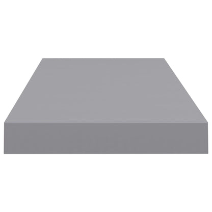 Estantes flotantes de pared 2uds MDF gris 60x23,5x3,8cm