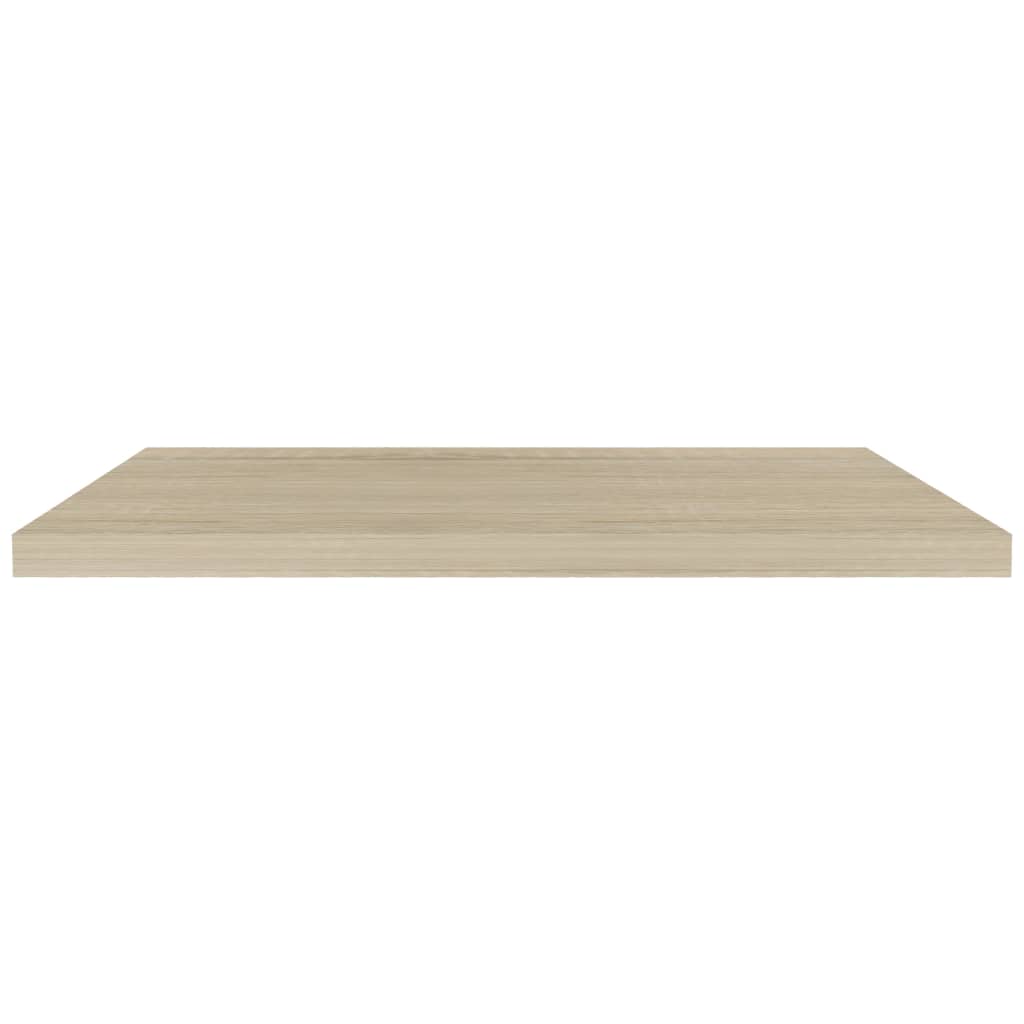 Estantes flotantes de pared 4 uds. MDF color roble 90x23,5x3,8 cm.