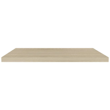 Estantes flotantes de pared 4 uds. MDF color roble 90x23,5x3,8 cm.