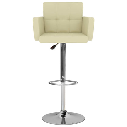 Barhocker 2 Stk. Creme Kunstleder