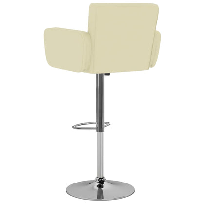 Barhocker 2 Stk. Creme Kunstleder