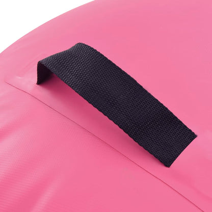 Aufblasbare Gymnastik-Rolle mit Pumpe 100x60 cm PVC Rosa