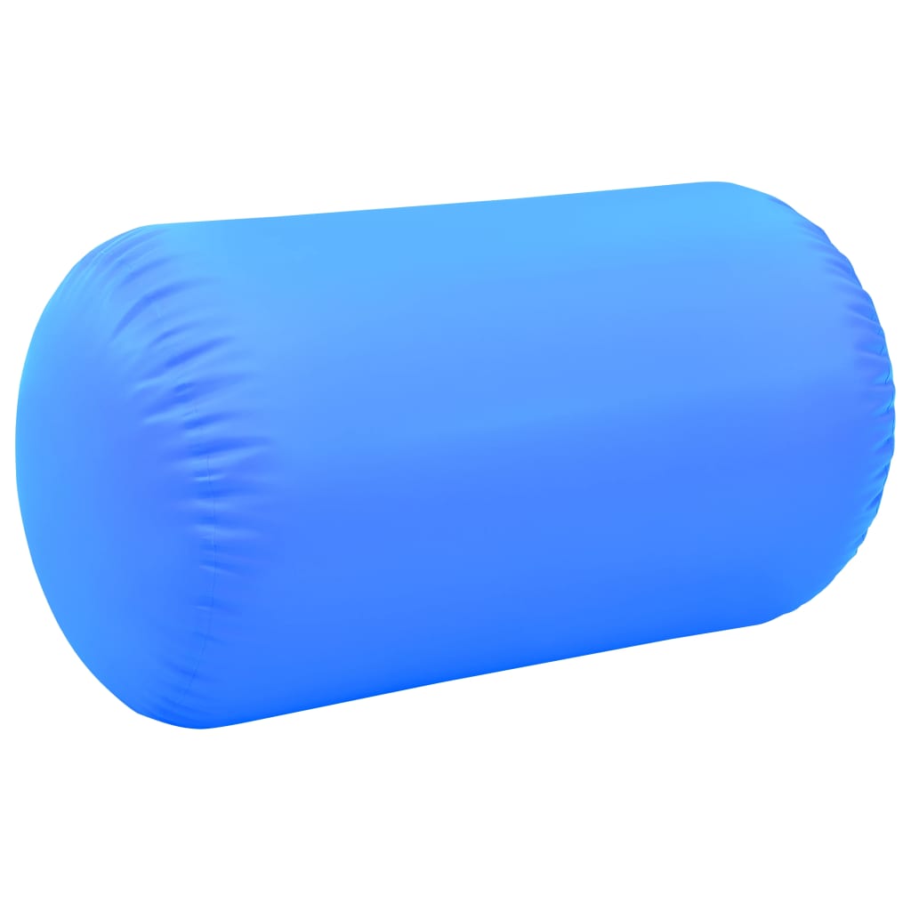 Aufblasbare Gymnastik-Rolle mit Pumpe 100x60 cm PVC Blau