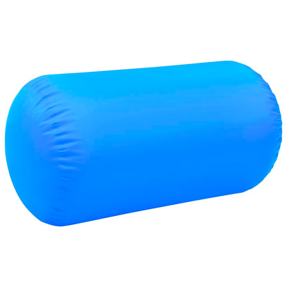 Aufblasbare Gymnastik-Rolle mit Pumpe 120x75 cm PVC Blau