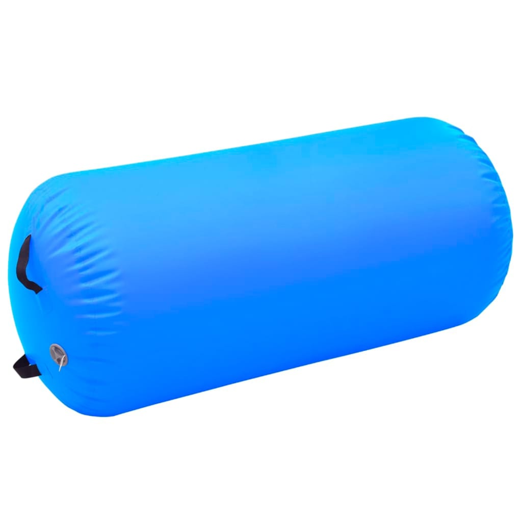 Aufblasbare Gymnastik-Rolle mit Pumpe 120x90 cm PVC Blau