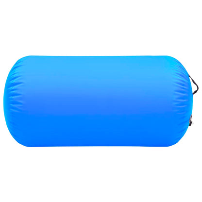 Aufblasbare Gymnastik-Rolle mit Pumpe 120x90 cm PVC Blau