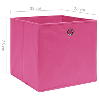 Aufbewahrungsboxen 10 Stk. Vliesstoff 28x28x28 cm Rosa