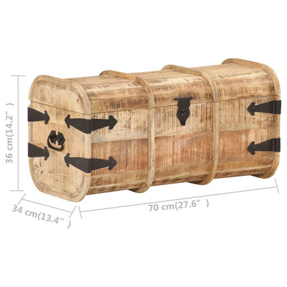 Coffres de rangement 2 pcs. Bois massif de manguier