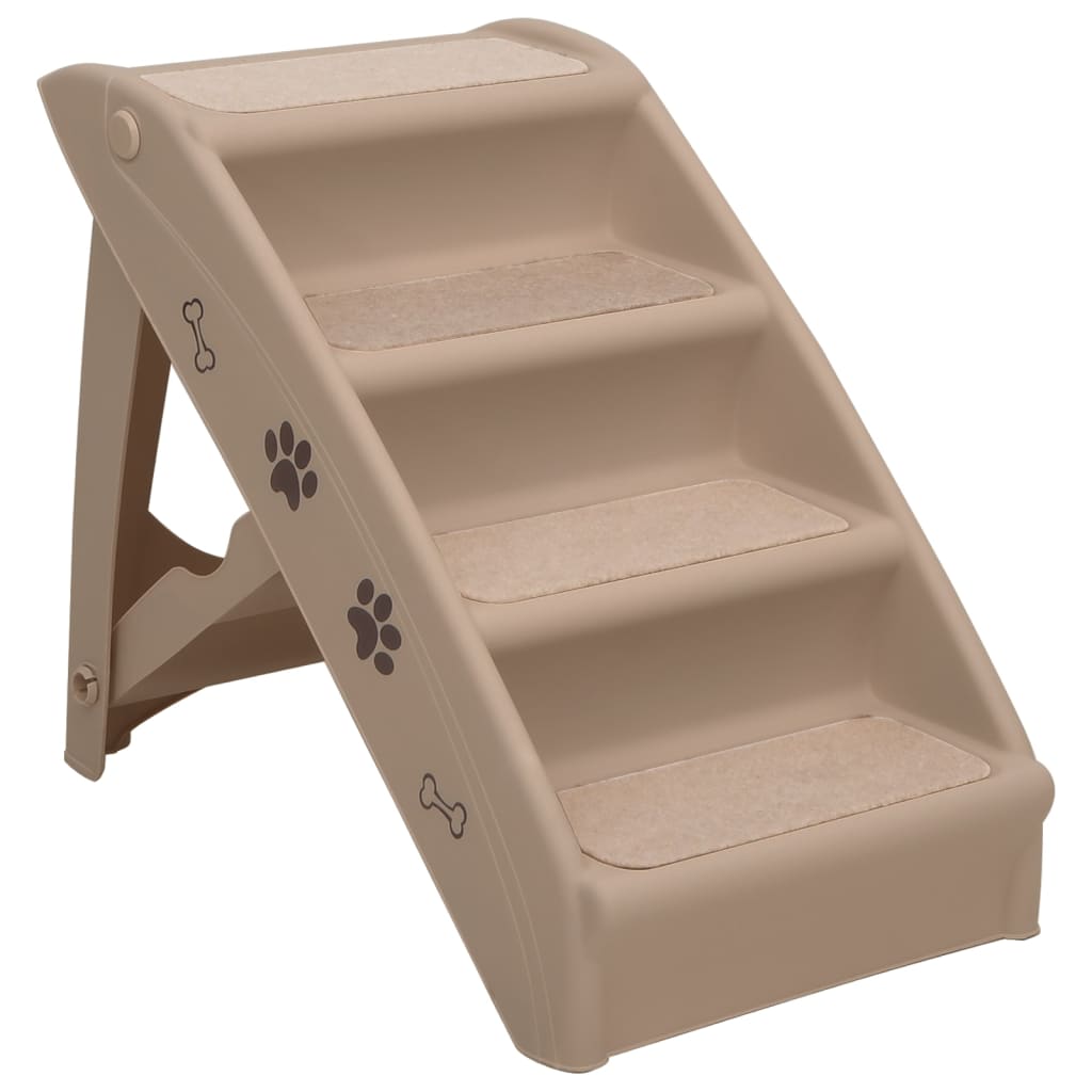 Hundetreppe Klappbar Braun 62x40x49,5 cm