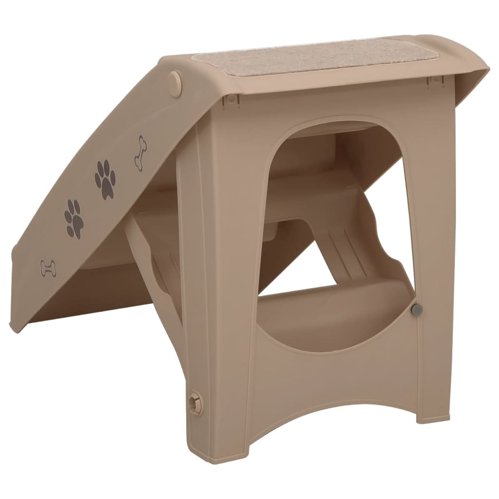 Hundetreppe Klappbar Braun 62x40x49,5 cm