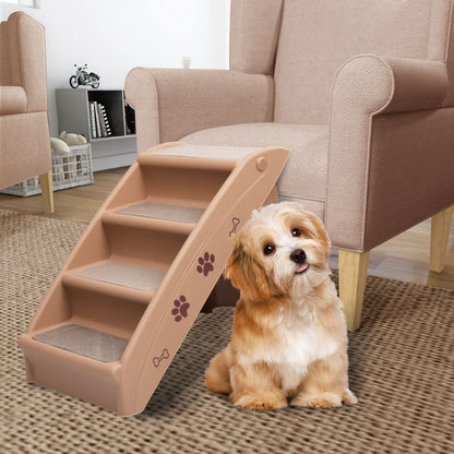 Hundetreppe Klappbar Braun 62x40x49,5 cm