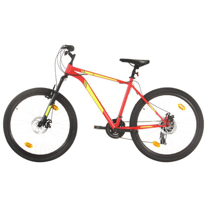 Mountainbike 21 Gang 27,5 Zoll Rad 42 cm Rot