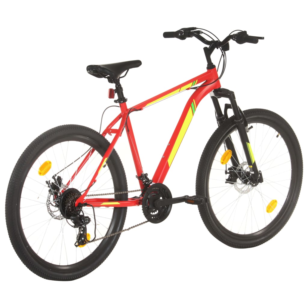 Mountainbike 21 Gang 27,5 Zoll Rad 42 cm Rot