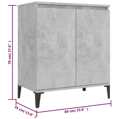 Sideboard Betongrau 60x35x70 cm Holzwerkstoff