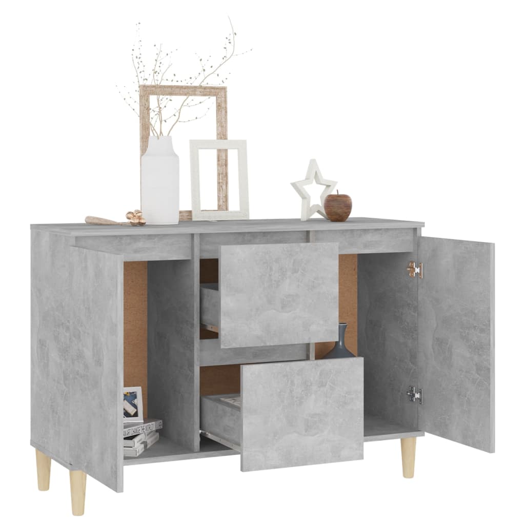 Sideboard Betongrau 103,5x35x70 cm Holzwerkstoff