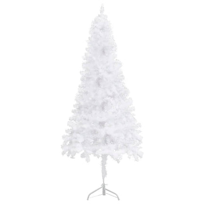 Künstlicher Eck-Weihnachtsbaum Weiß 150 cm PVC