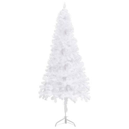 Sapin de Noël d'angle artificiel blanc 210 cm PVC