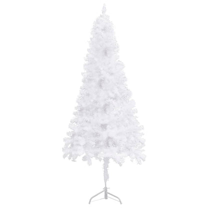 Künstlicher Eck-Weihnachtsbaum Weiß 240 cm PVC