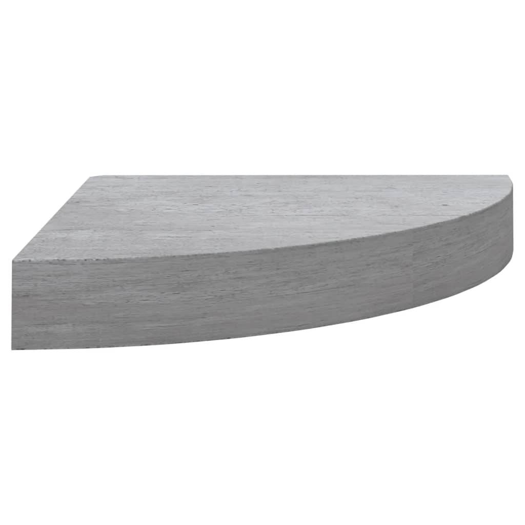 Eck-Schweberegale 4 Stk. Betongrau 35x35x3,8 cm MDF