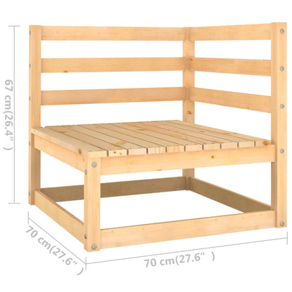 5-tlg. Garten-Lounge-Set Massivholz Kiefer