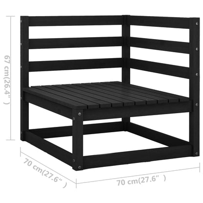 13-tlg. Garten-Lounge-Set mit Kissen Massivholz Kiefer